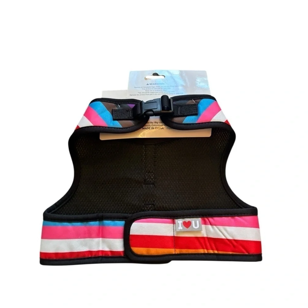 NWT Rainbow Dog Harness